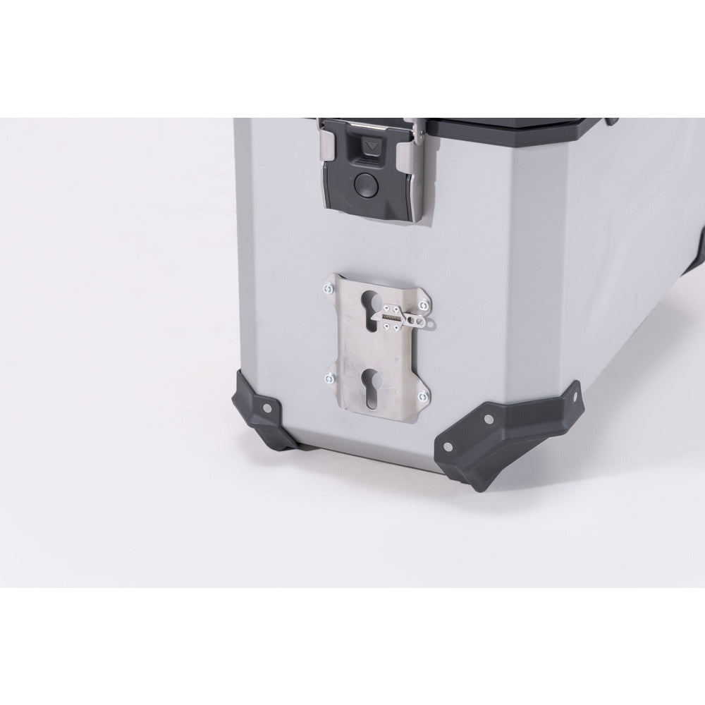 SW-Motech SW-ALK0016530800-S TRAX 2x Stainless Steel 0.6L Bottle Silver & Mounting Set for TRAX Accessory Mount