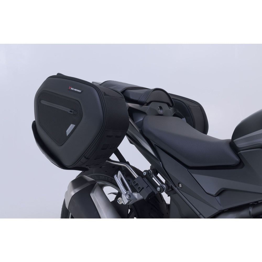 SW-Motech SW-BCHTA0174036800 Pro Blaze H Black Saddlebag Set for Honda CBR300R/CB500F/CBR500R 15-Up