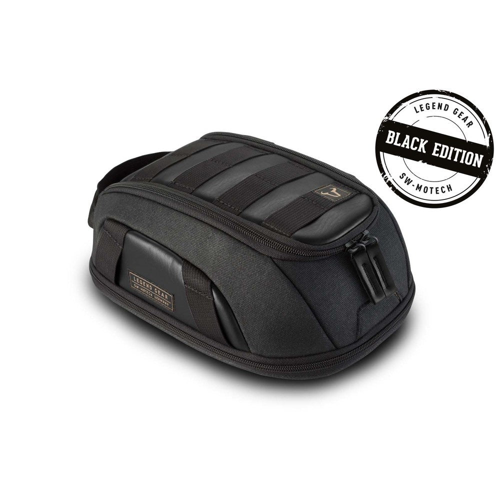 SW-Motech SW-BCTRS0040110100 Legend Gear LT1 Black Edition Splash-Proof 3.0 - 5.5L Magnetic Tank Bag with Magnetic Fastening