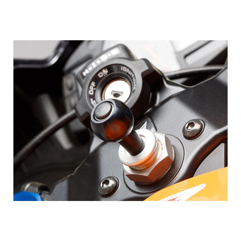 SW-Motech SW-CPA0042416000-B Ball Clamp for Head Tube with 12.5-25mm Diameter (Includes 1" Ball)