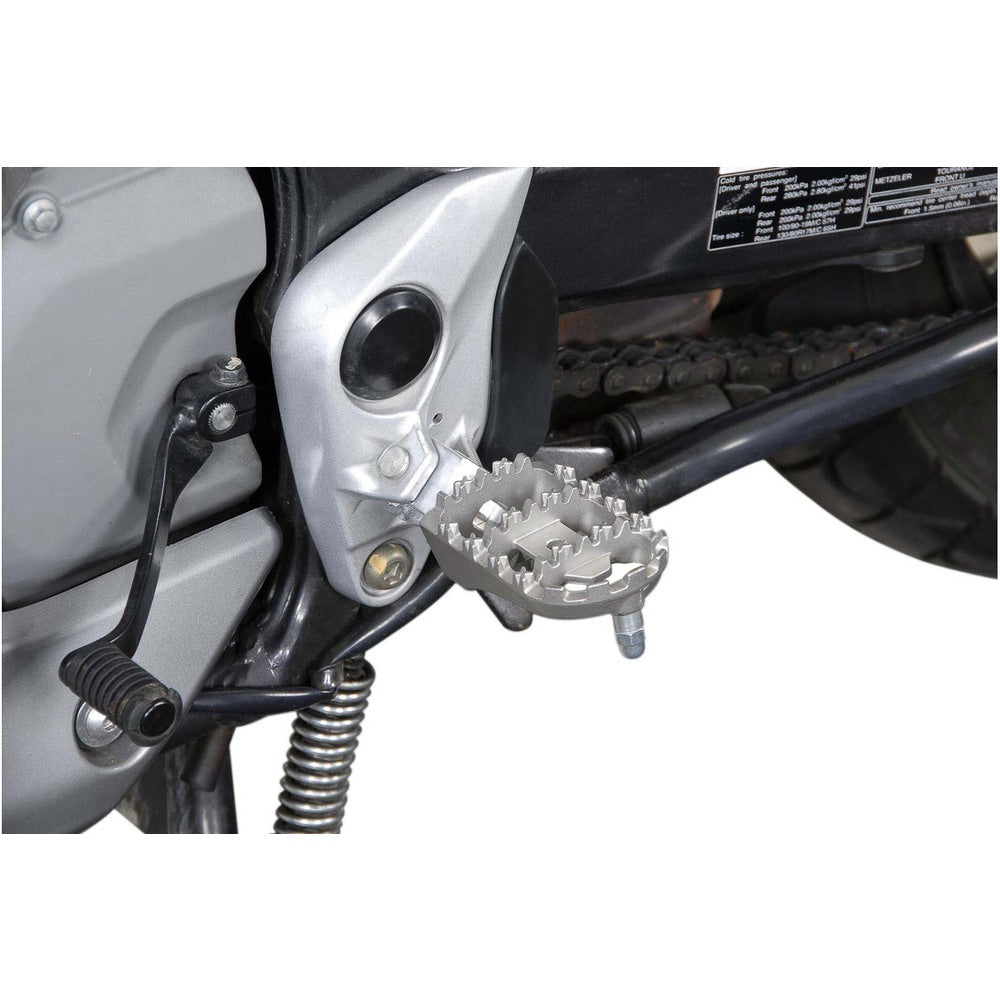 SW-Motech SW-FRS0101110101-S ION Footrest Kit Silver for Honda XL650V Transalp 00-06/XL700V Transalp 07-12/Moto Morini X-Cape 650 21-Up