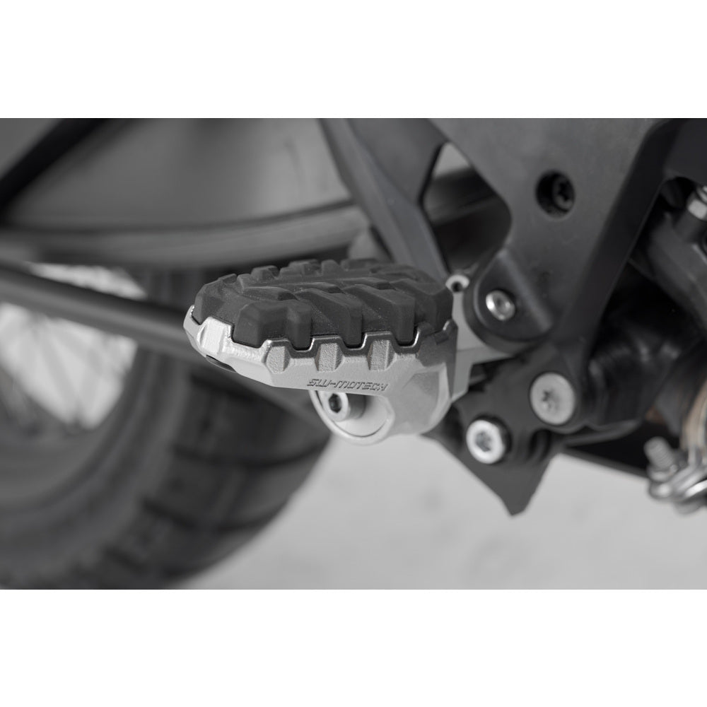 SW-Motech SW-FRS0411210101 EVO Footrest Kit Silver/Black for KTM/Husqvarna Norden 901 21-Up/Norden 901 Expidition 23-Up