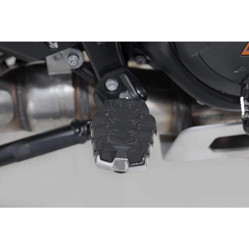 SW-Motech SW-FRS0411210200 EVO Footrest Kit Silver/Black for KTM 1290 Super Adventure 21-Up