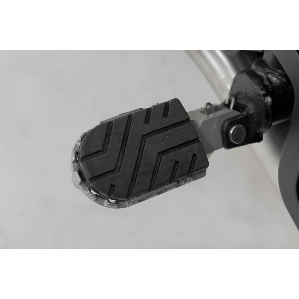 SW-Motech SW-FRS0701110602-S ION Footrest Kit Silver for BMW R 1200 GS/R 1250 GS/Royal Enfield Himalayan 21-Up