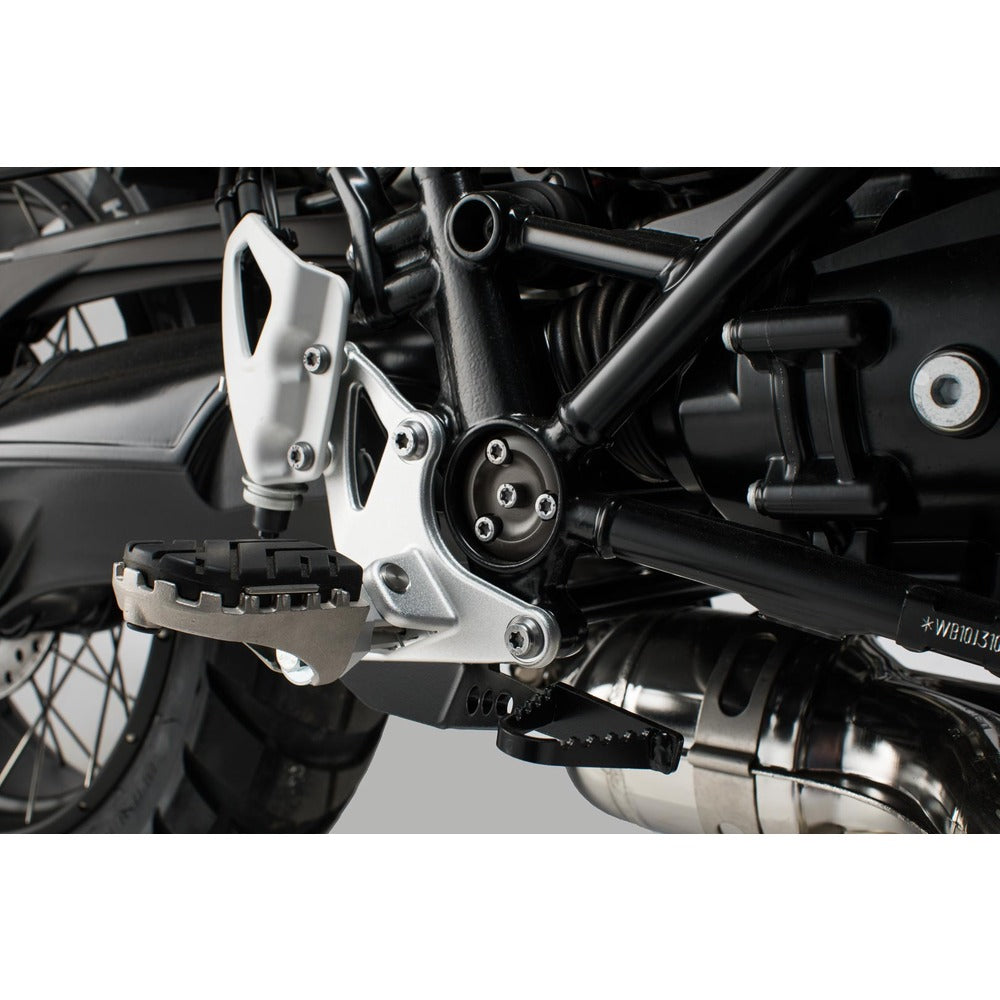 SW-Motech SW-FRS0701110800-S ION Footrest Kit Silver for BMW R NineT Scrambler/R NineT GS 16-Up