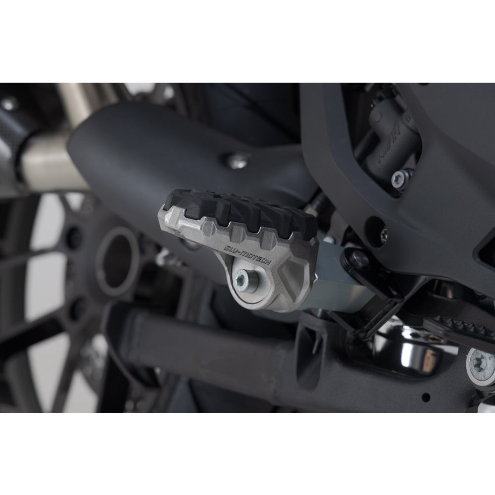 SW-Motech SW-FRS0711210302 EVO Footrest Kit Silver/Black for BMW R 1200 GS 12-18/Adventure 13-18/Rallye 16-18/R 1250 GS/Adventure 18-Up/Rallye 21-Up/R 1300 GS 23-Up
