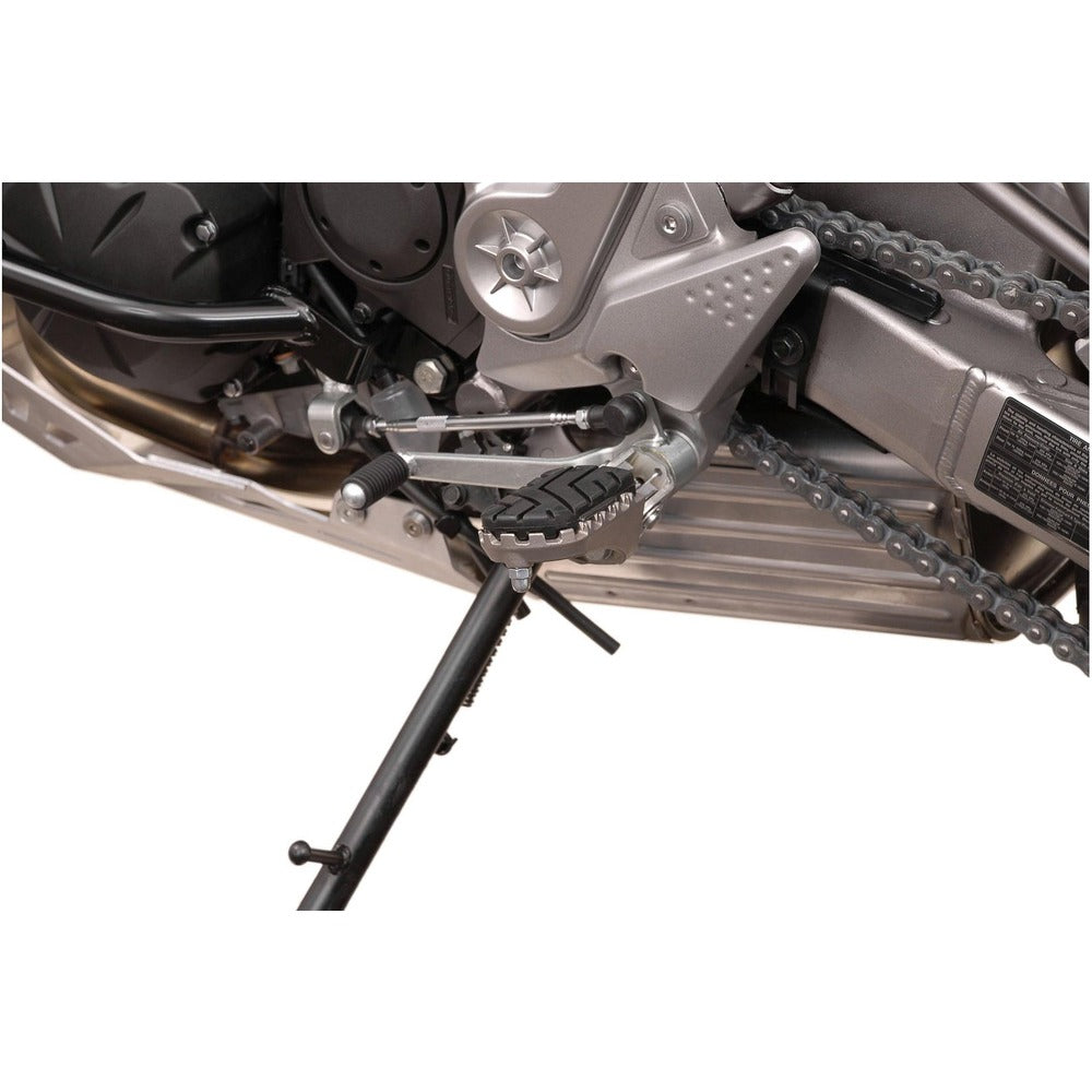 SW-Motech SW-FRS0801110001-S ION Footrest Kit Silver for Kawasaki Z900RS 18-Up/Z900RS Caf? 17-20/Z1000 06-09/ZRX1200R/ZRX1200S 01-05