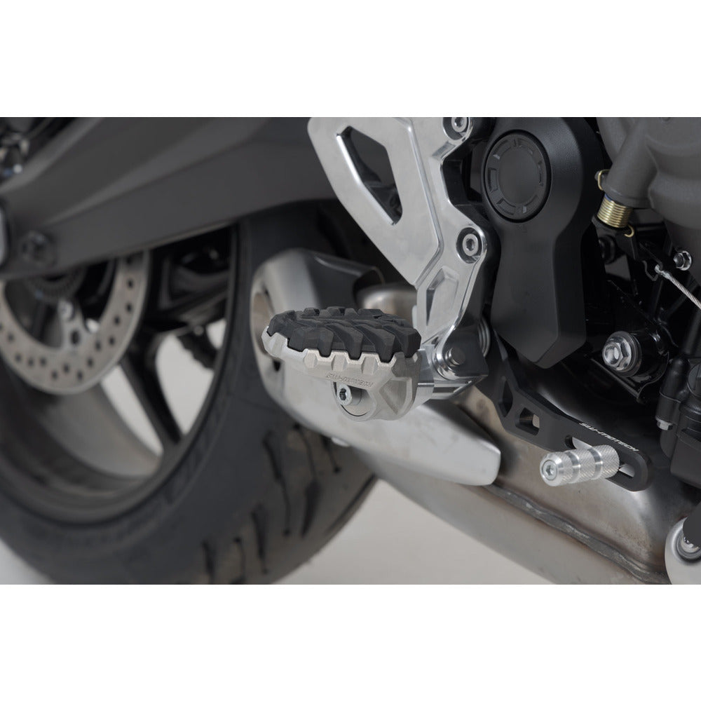 SW-Motech SW-FRS1111210500 EVO Footrest Kit Silver/Black for Triumph Tiger 660 21-Up