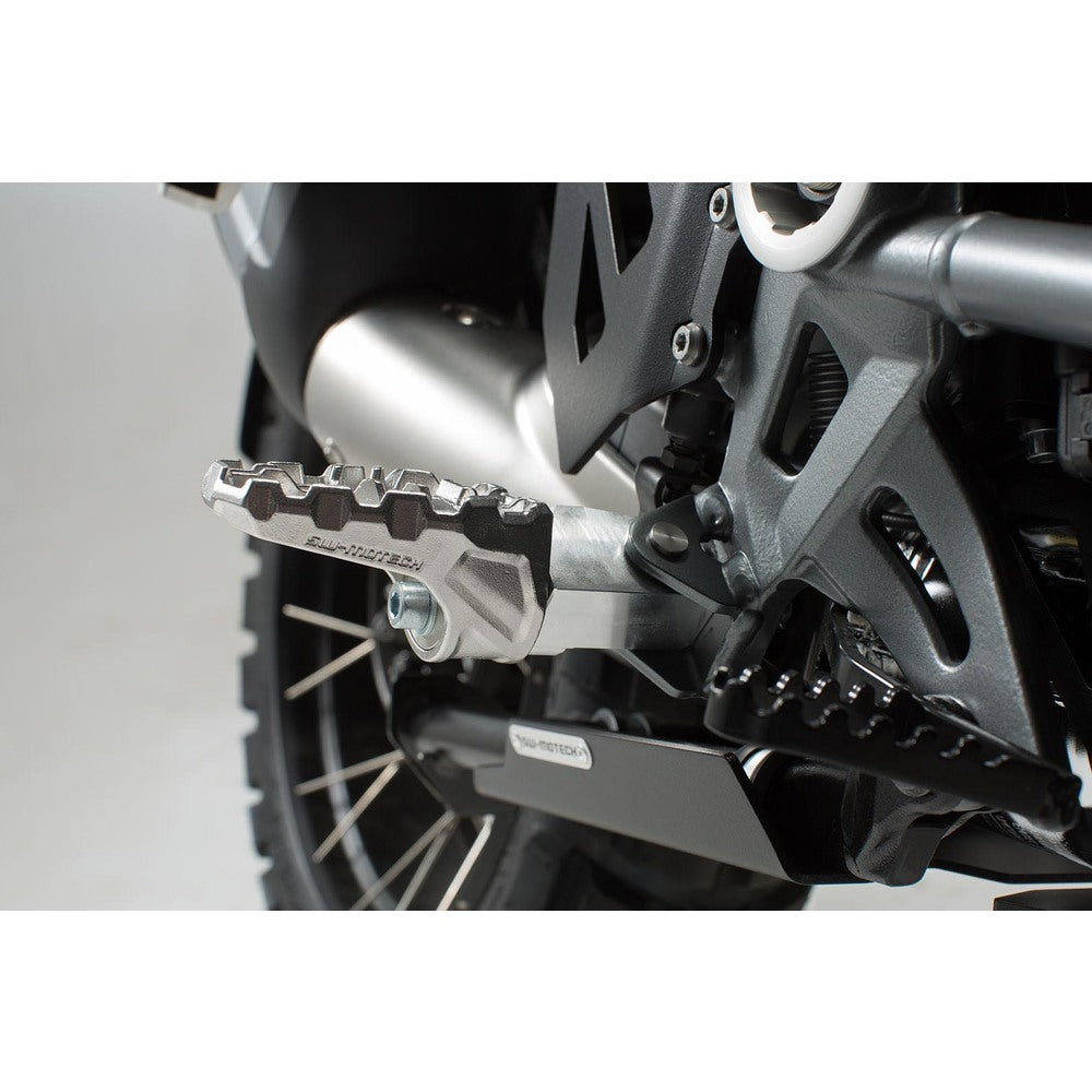 SW-Motech SW-FRS1711210001 ION Footrest Kit Silver/Black for BMW/Honda/Kawasaki/KTM/Moto-Guzzi/Moto Morini/Suzuki Models