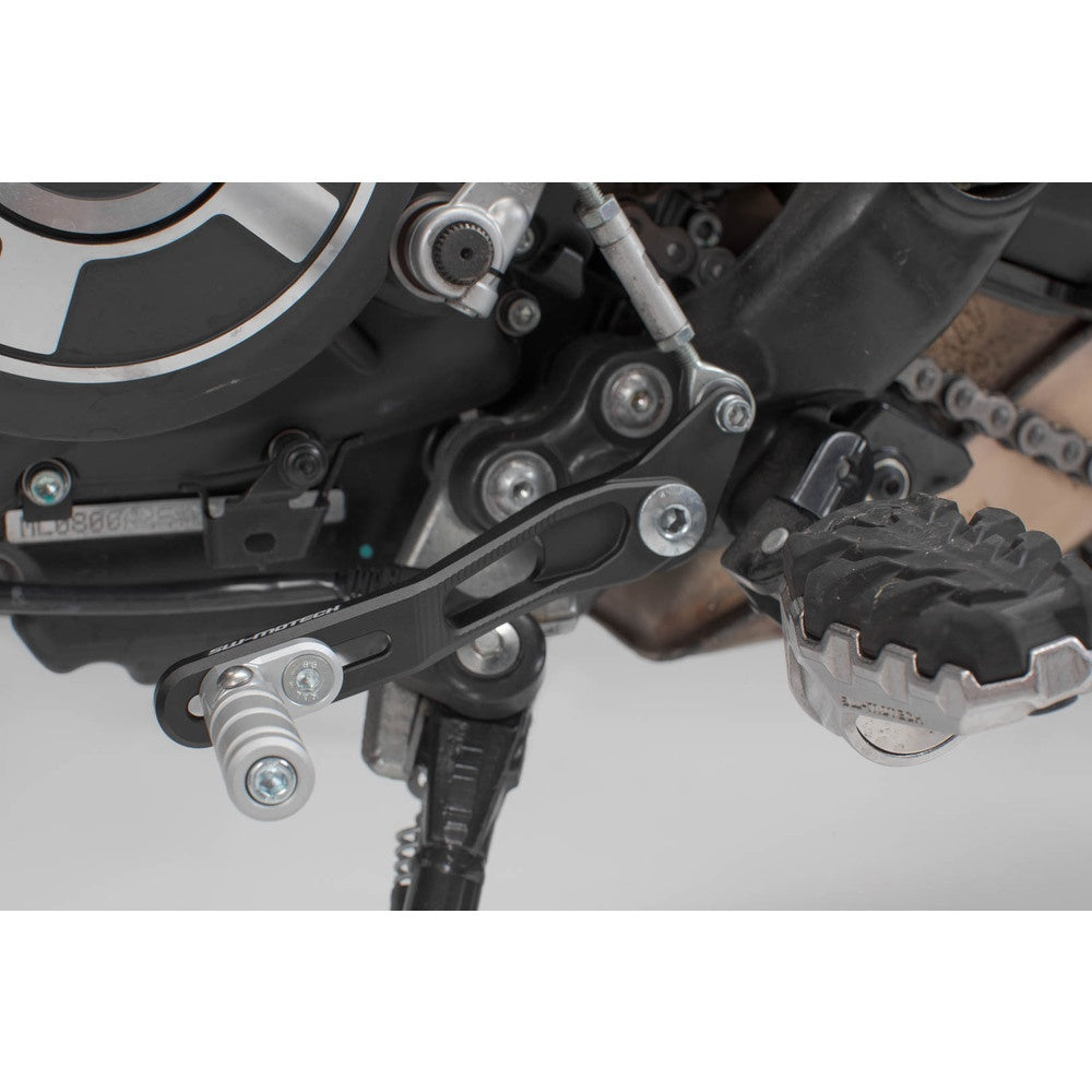 SW-Motech SW-FSC2257710001 Gear Lever Black/Silver for Ducati Scrambler Desert Sled 16-18