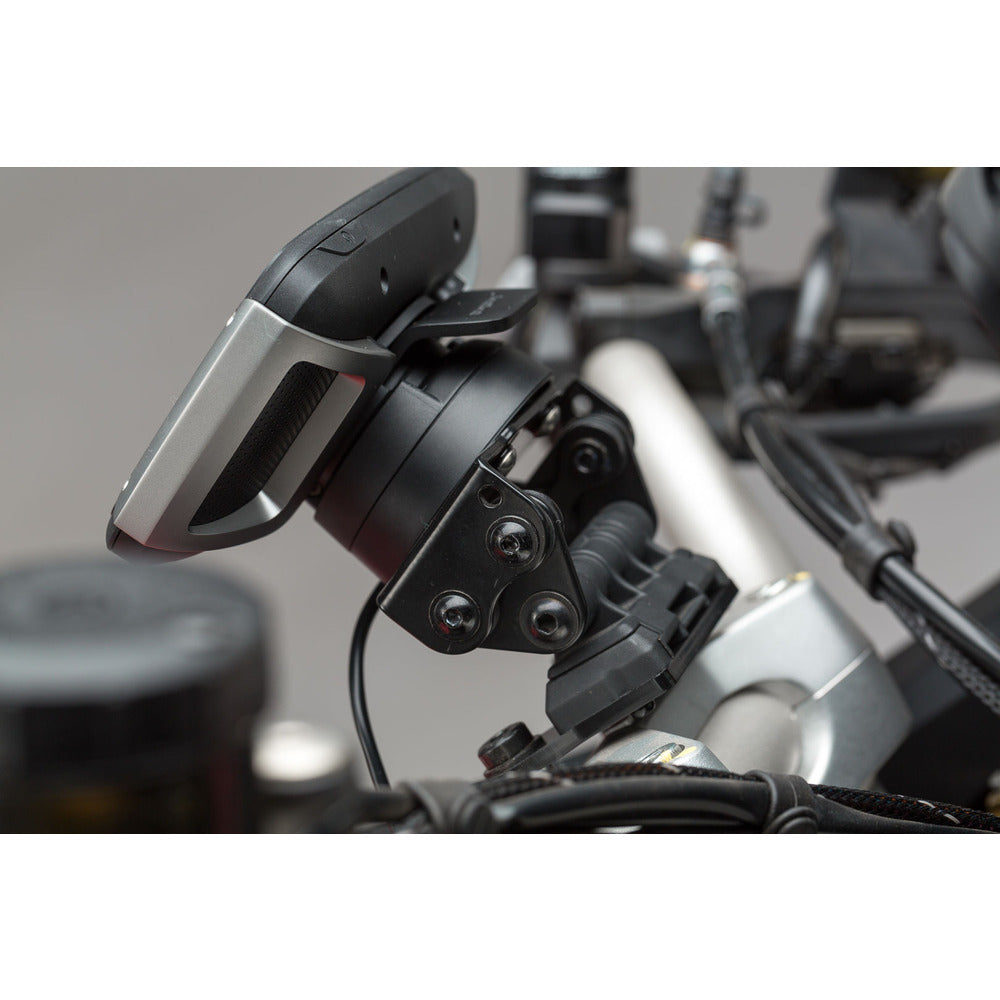 SW-Motech SW-GPS2258410000-B GPS Handlebar Mount Black for Ducati Multistrada V2 21-Up/Multistrada 950 16-Up/Multistrada 1200 15-18/Multistrada 1260 17-Up
