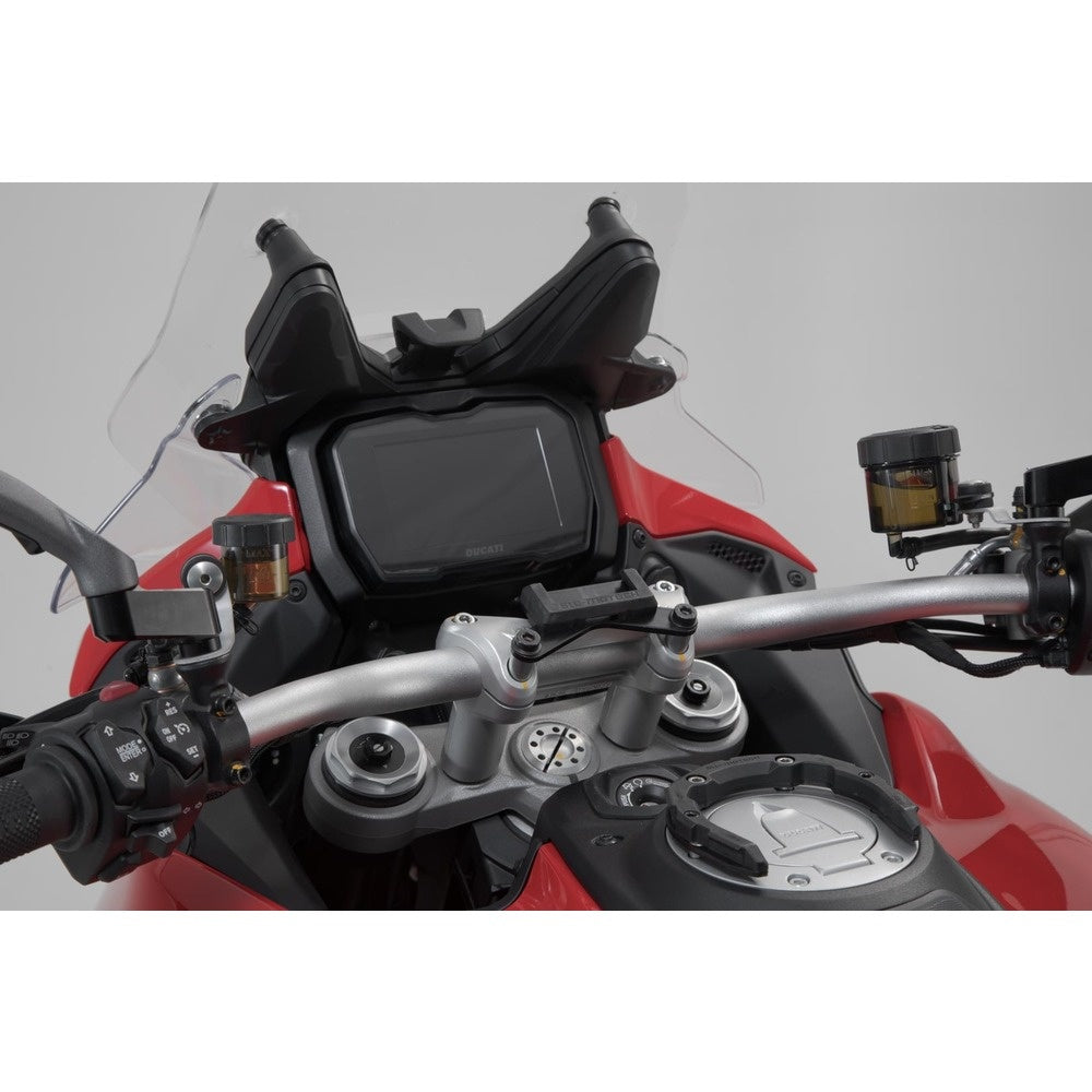 SW-Motech SW-GPS2264610200-B GPS Handlebar Mount Black for Ducati Multistrada V4 20-Up