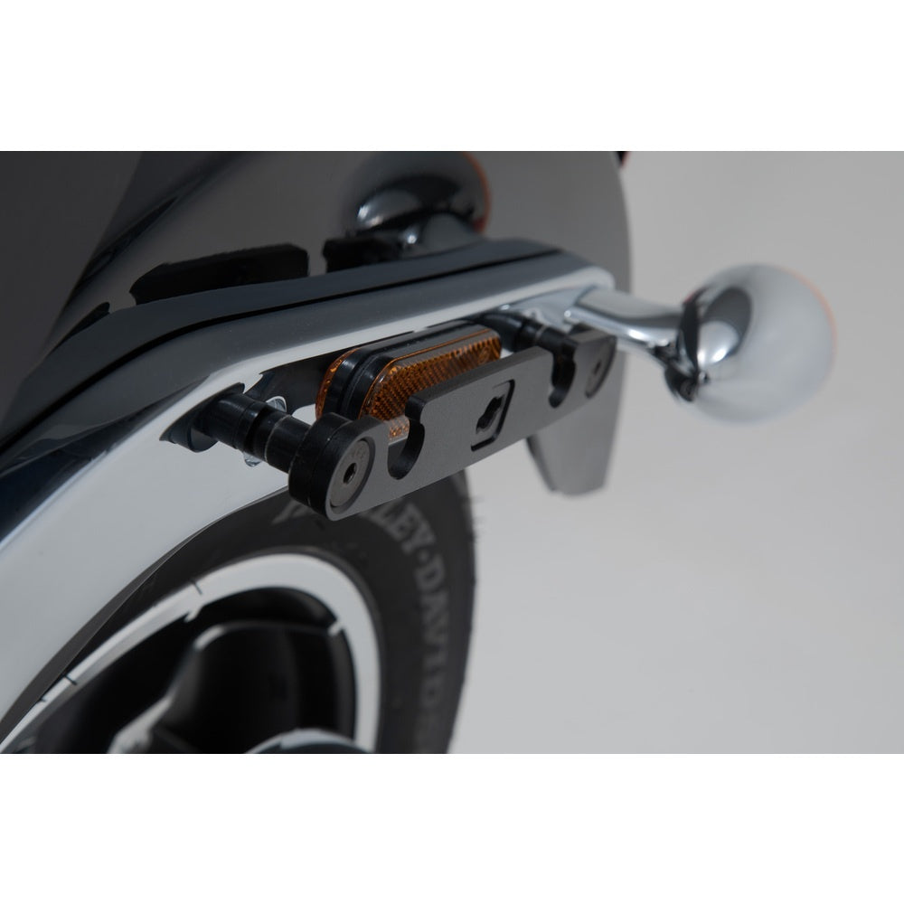 SW-Motech SW-HTA1868210300 SLH Left Side Carrier Black for Harley-Davidson Softail Low Rider/Low Rider S 17-Up