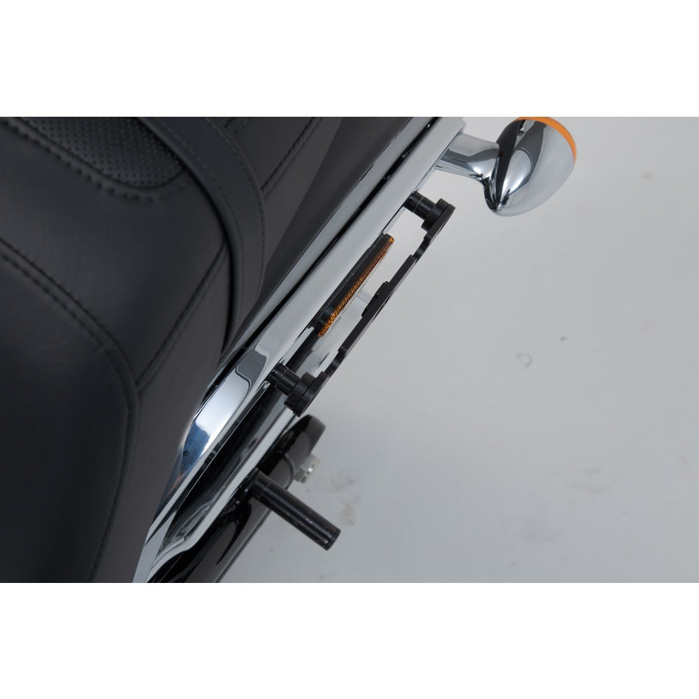 SW-Motech SW-HTA1868210300 SLH Left Side Carrier Black for Harley-Davidson Softail Low Rider/Low Rider S 17-Up