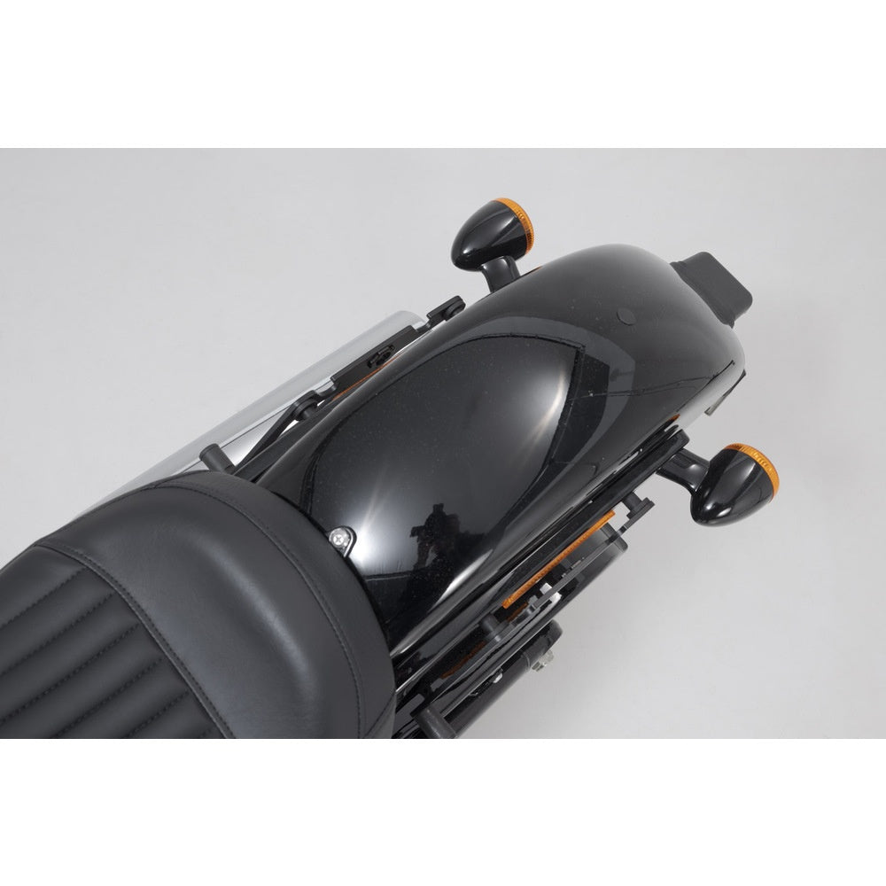 SW-Motech SW-HTA1868211400 SLH Left Side Carrier Black for Harley-Davidson Softail Street Bob/Slim/Standard 17-Up