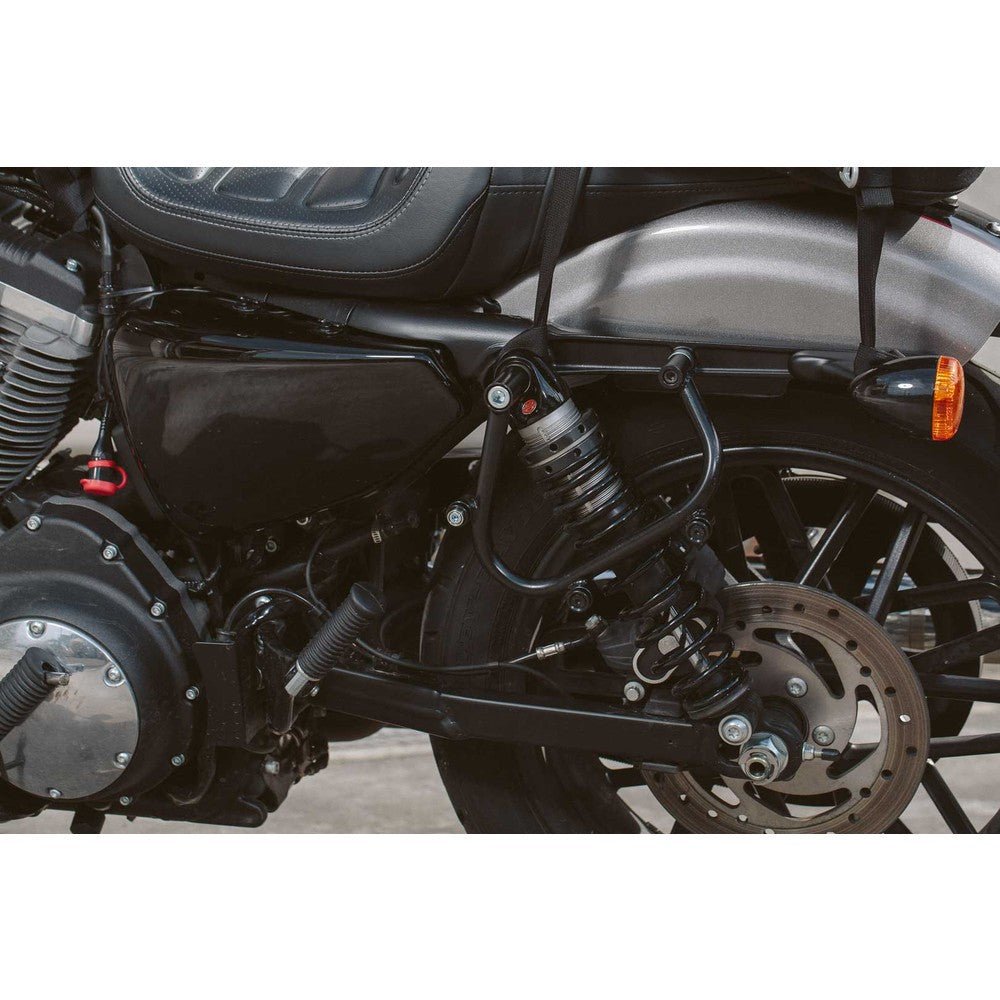 SW-Motech SW-HTA1876810001 SLC Left Side Carrier Black for Harley-Davidson Sportster 04-Up Models