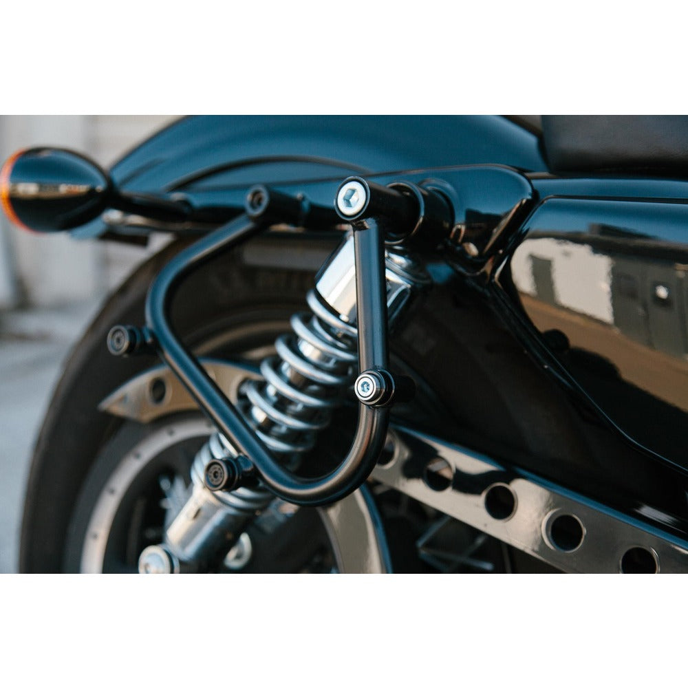 SW-Motech SW-HTA1876810001 SLC Left Side Carrier Black for Harley-Davidson Sportster 04-Up Models