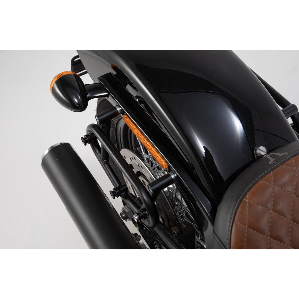 SW-Motech SW-HTA1889910000 SLC Left Side Carrier Black for Harley-Davidson Softail Street Bob 17-Up/Standard 20-Up
