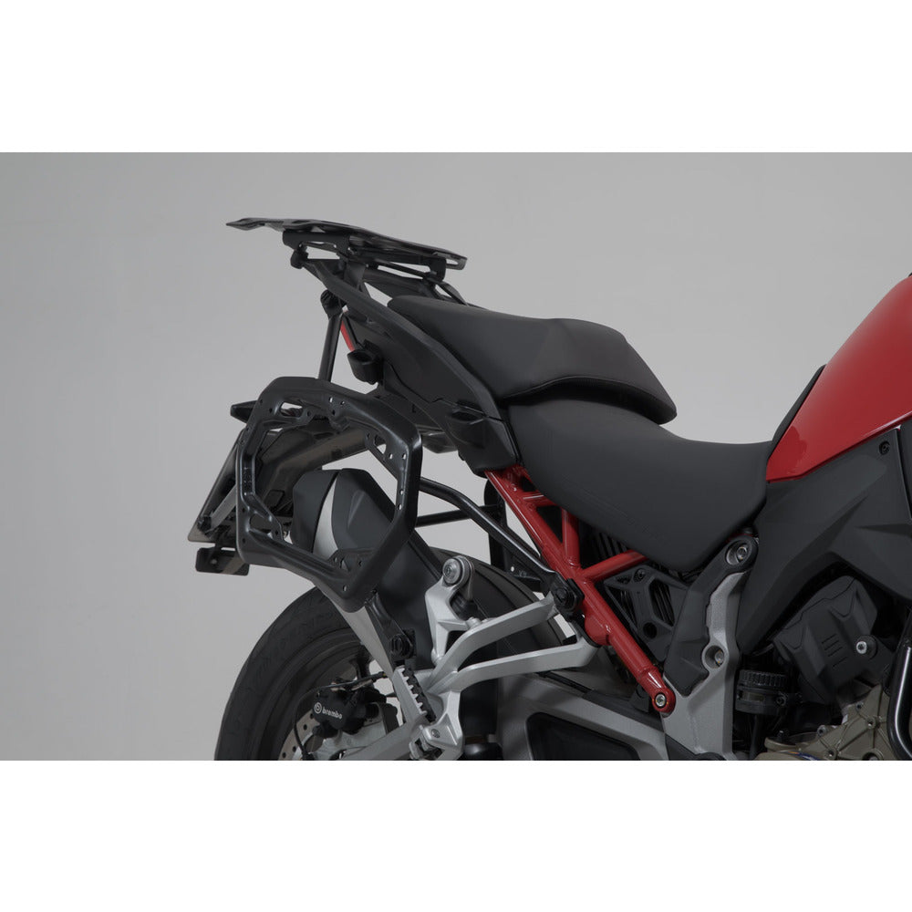 SW-Motech SW-KFT2282230100-B PRO Side Carriers Black (US model) for Ducati Multistrada V4 20-Up