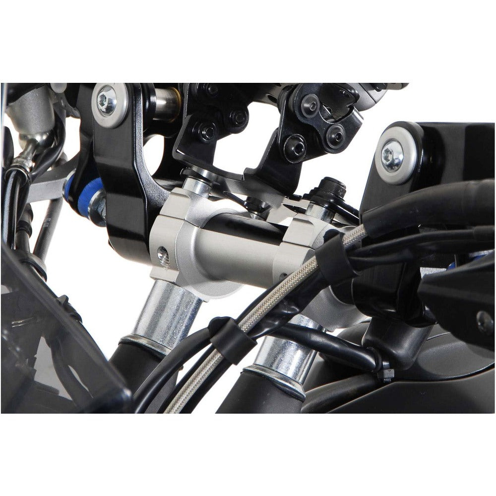 SW-Motech SW-LEH00039106 Bar Risers 28mm Silver for KTM 620 Adventure 96-99/690 Duke/R 11-15/950 Adventure 03-06/950 Supermoto/R 05-07/990 Adventure 06-11/990 SM 07-Up/SM R 07-13/SM T 08-Up