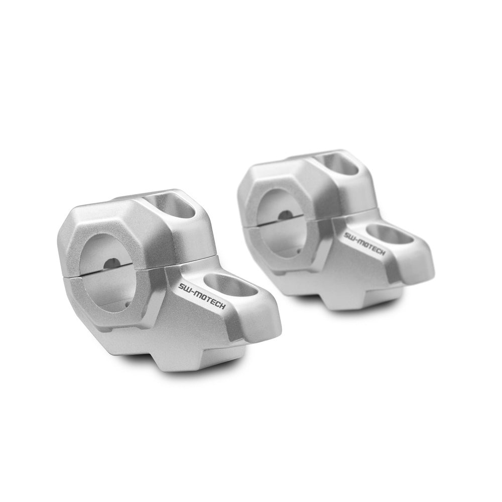 SW-Motech SW-LEH0003923100-S 30mm x 22mm Bar Back Riser Silver for 28mm Handlebars