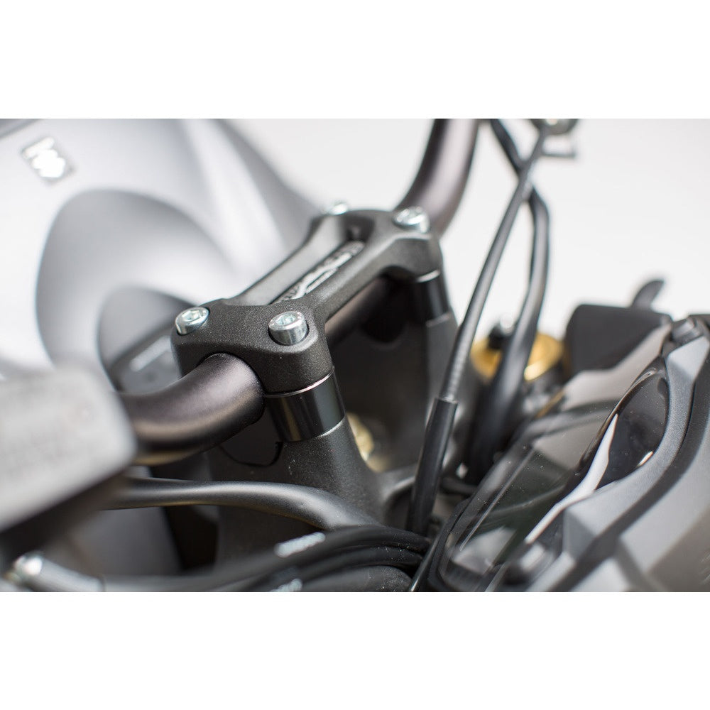 SW-Motech SW-LEH0503910001-B Bar Risers 20mm Black for Suzuki GSX-S 1000/GSX-S 1000F/GSX-S 1000SK 15-Up