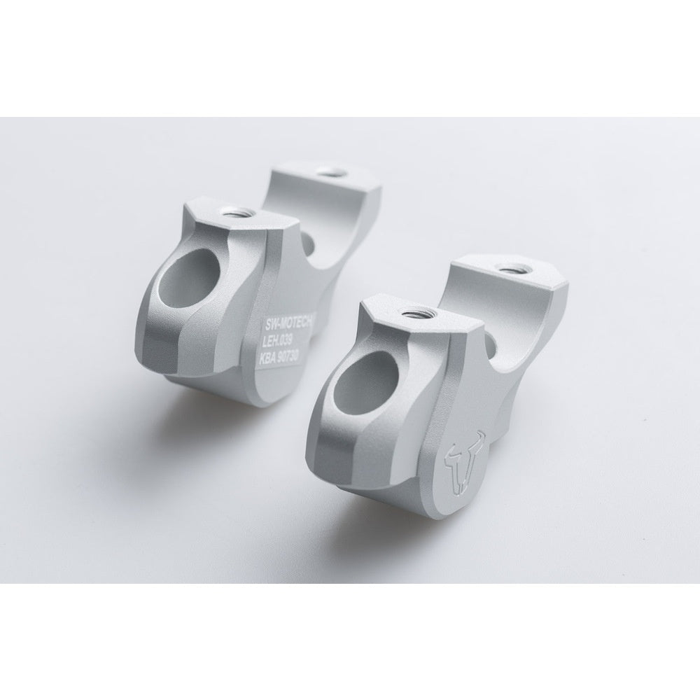 SW-Motech SW-LEH0703912601-S Bar Risers 32mm Silver for BMW S 1000 XR 16-17/R 1200 GS 12-18/Adventure 13-18/Rallye 16-18/R 1250 GS/Adventure 18-Up/Rallye 21-Up