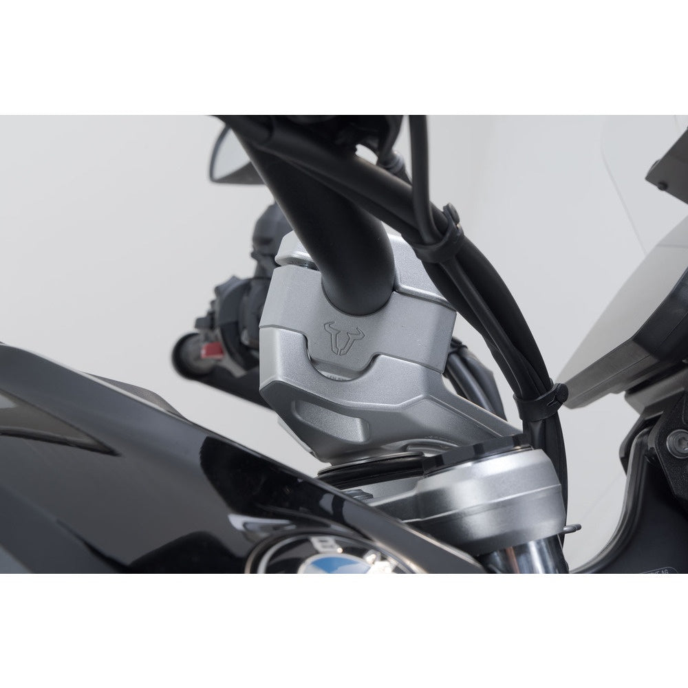 SW-Motech SW-LEH0703913000-S Bar Risers 30mm Silver for BMW R 1300 GS 23-Up