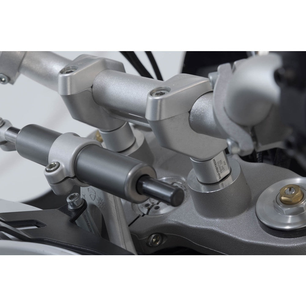 SW-Motech SW-LEH2203910100-S Bar Risers 20mm Silver for Ducati DesertX 22-Up