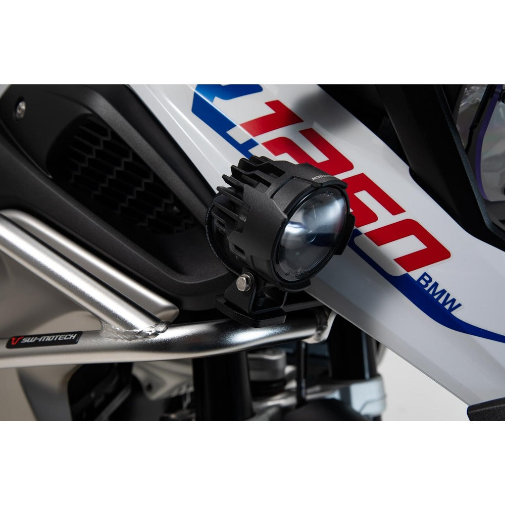 SW-Motech SW-NSW0700451400-B EVO Fog Light Kit Black for BMW R 1200 GS 12-18/R 1250 GS 18-Up