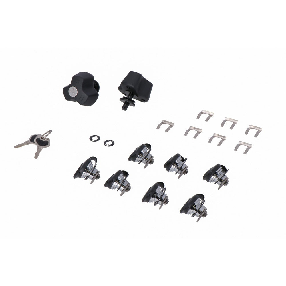 SW-Motech SW-QLS0009515100 TRAX Lock Set with Anti-Theft Protection (7 Locks, 2 Keys, 2 Anti-Theft Locks for PRO Side Carriers)