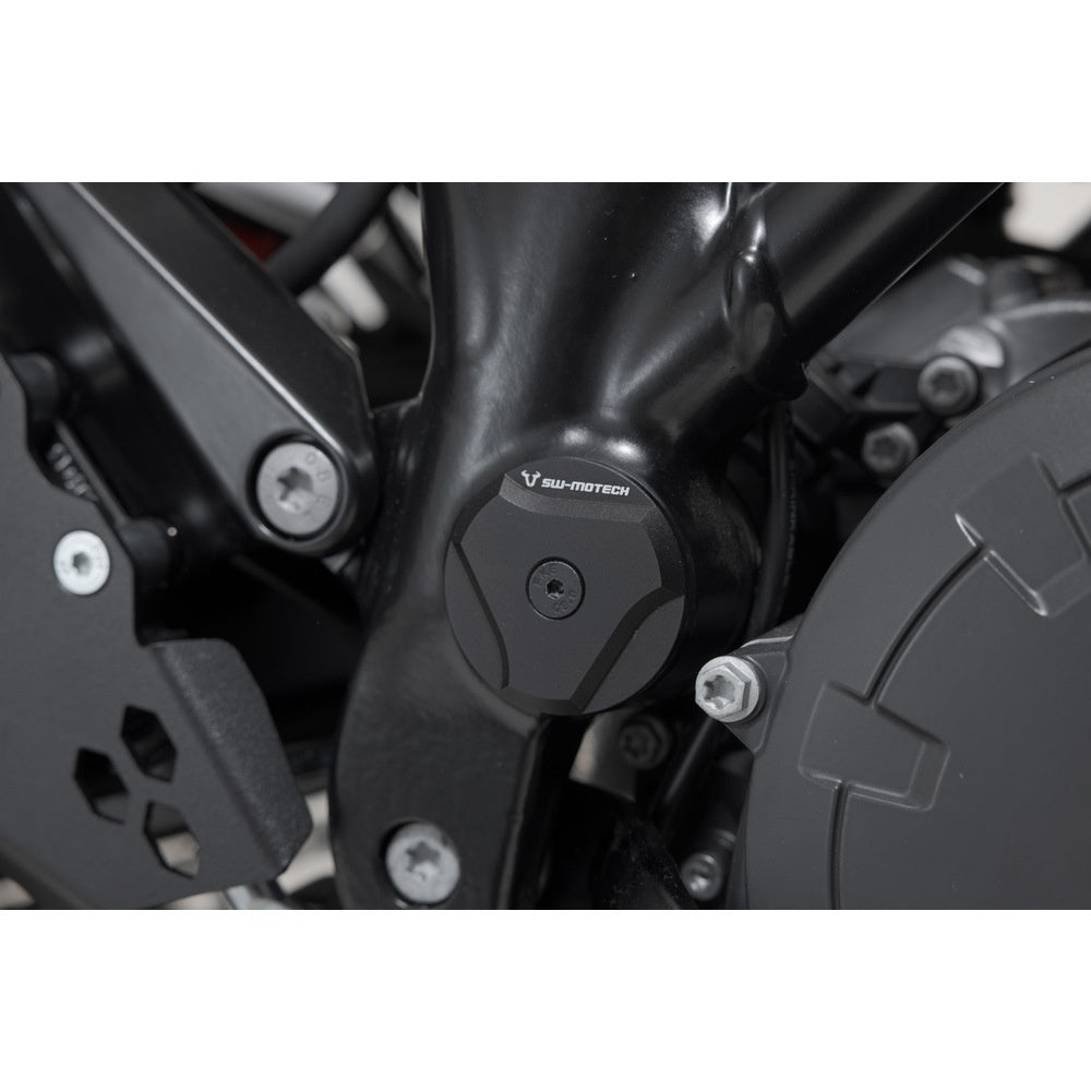 SW-Motech SW-RAD0458810000-B Frame Cap Set Black for KTM 1050 Adventure 14-Up/1090 Adventure/R 16-21/1190 Adventure/R 13-Up/1290 Super Adventure S 14-16 & 21-Up/R 16-Up/T 16-20