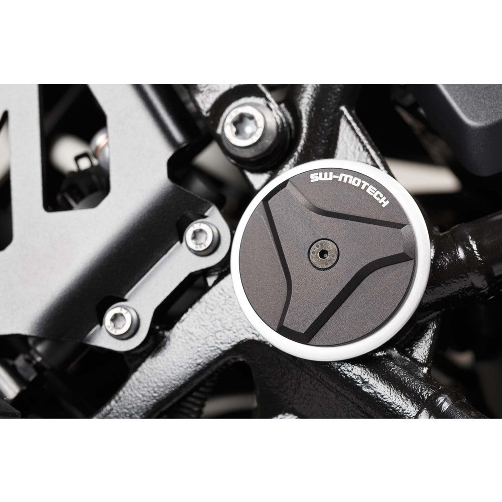 SW-Motech SW-RAD0773710100-B Frame Cap Set Black for BMW R 1200 GS 12-18/R 1200 GS Adventure/R 1200 RT 13-18/R 1250 GS/Adventure 18-Up/R 1250 RT 18-Up