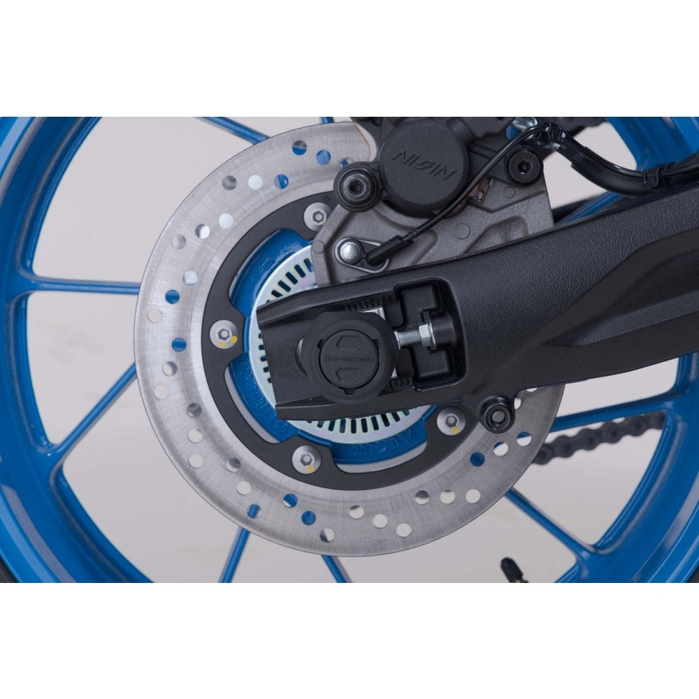 SW-Motech SW-STP0517610600-B Rear Axle Slider Set Black for Suzuki GSX-8S 22-Up