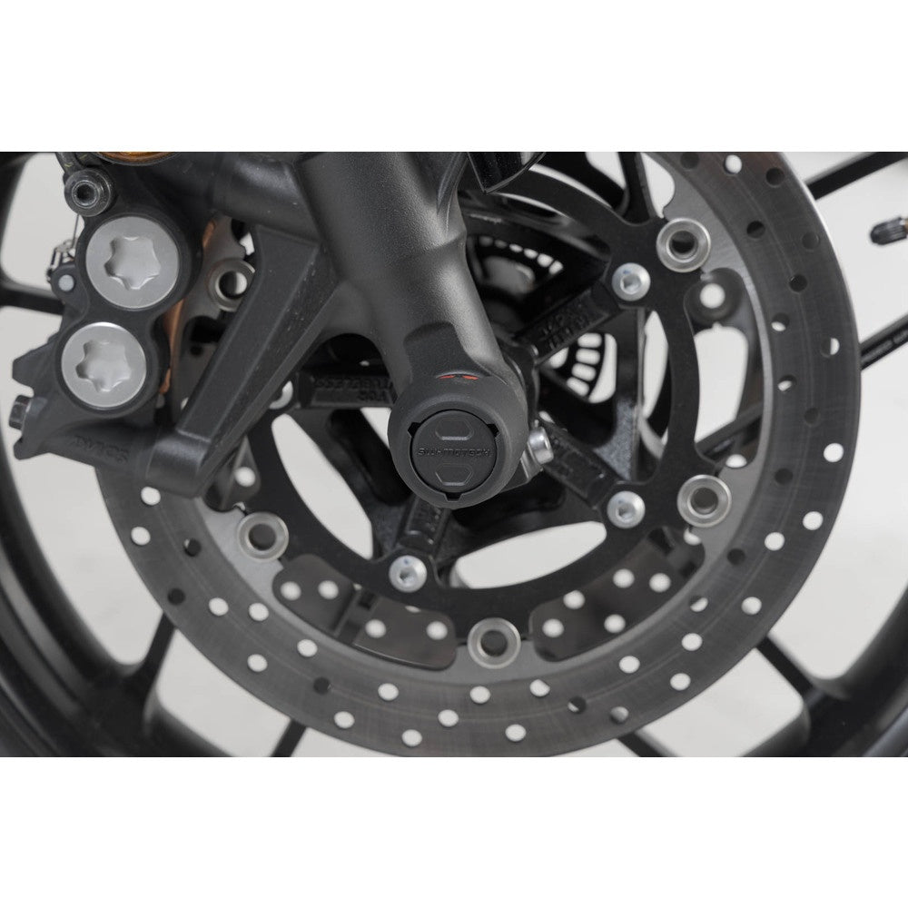 SW-Motech SW-STP0617610001-B Front Axle Slider Set Black for Yamaha MT-09 20-24/XSR 900 21-23/XT 1200 Z 10-21