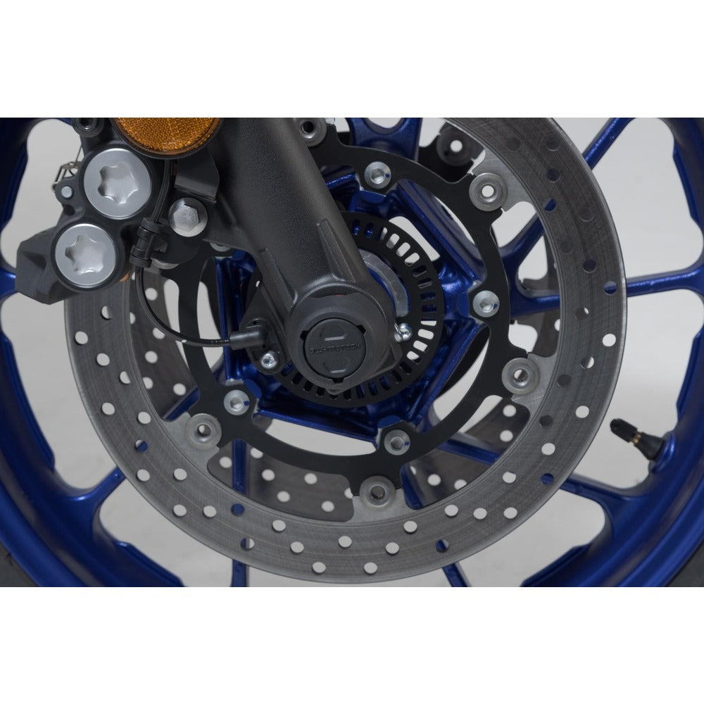 SW-Motech SW-STP0617610301-B Front Axle Slider Set Black for Yamaha MT-07 14-24/MT-07 MotoCage 15-17/MT-07 Tracer 19-23/Tenere 700 2022/Tracer 700 2019 & 21-24/Tracer 700 GT 21-23/XSR 700 15-23/XSR700 XTribute 2019 & 21-23