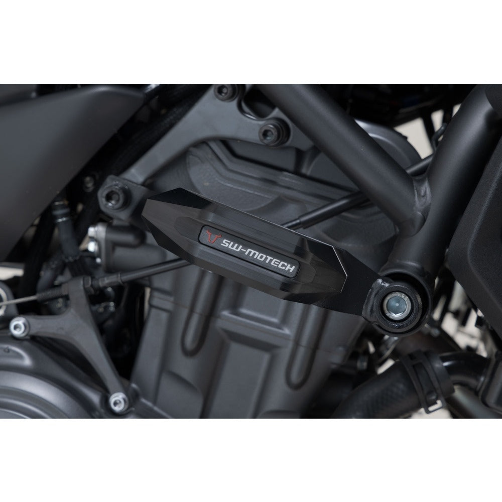 SW-Motech SW-STP0659011101-B Frame Slider Kit Black for Yamaha MT-07 13-Up/MT-07 Tracer 16-Up/MT-07 MotoCage 15-Up