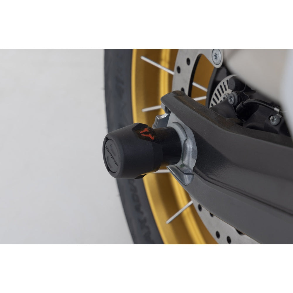 SW-Motech SW-STP0717610901-B Rear Axle Slider Set Black for BMW F 750 GS/F 850 GS 17-Up/F 900 R/F 900 XR 19-Up/M 1000 R 22-Up/S 1000 R 12-Up/S 1000 RR 15-Up