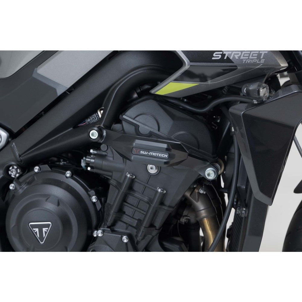 SW-Motech SW-STP1159010400-B Frame Slider Kit Black for Triumph Street Triple 675 12-Up Models