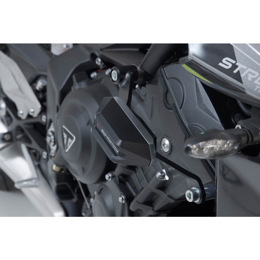 SW-Motech SW-STP1159010400-B Frame Slider Kit Black for Triumph Street Triple 675 12-Up Models