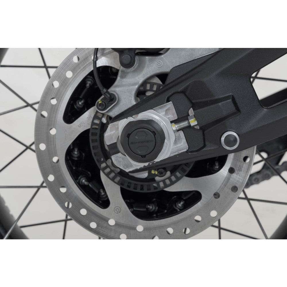 SW-Motech SW-STP2217610302-B Rear Axle Slider Set Black for Ducati Monster/Panigale/Multistrada/Hypermotard/Hyperstada/DesertX Models