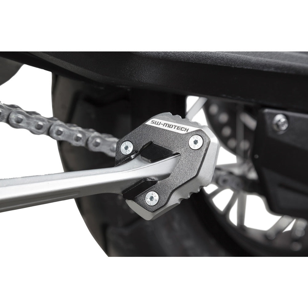 SW-Motech SW-STS1110210000-S Side Stand Foot Extension Black/Silver for Triumph Tiger 800 10-17 Models