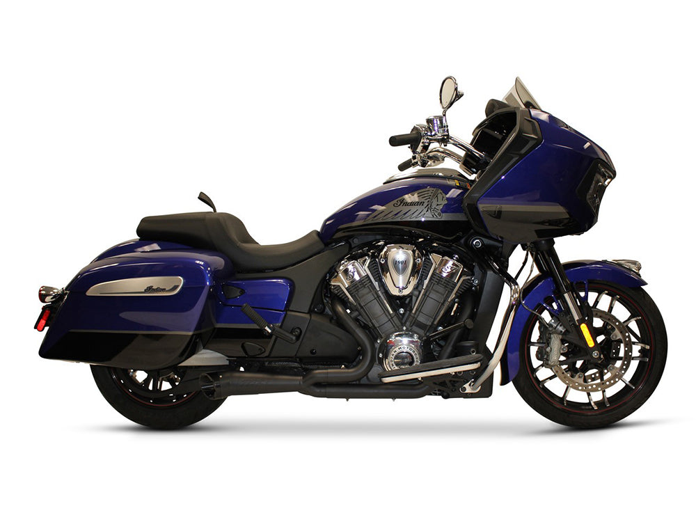 Two Brothers Racing TBR-005-5480199-BLK Shorty Turnout 2-1 Exhaust Black for Indian Challenger 20-Up