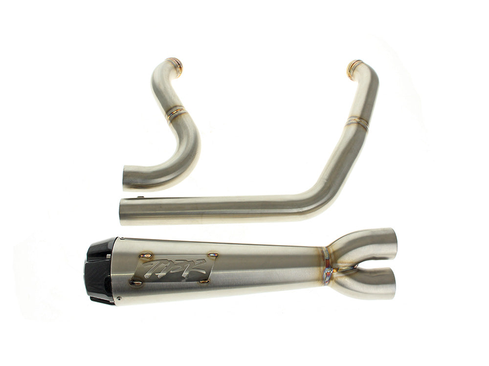 Two Brothers Racing TBR-005-5590199 Comp-S 2-1 Exhaust Stainless Steel w/Carbon Fiber End Cap for Harley-Davidson Softail 25-Up w/Non-240 Rear Tyre