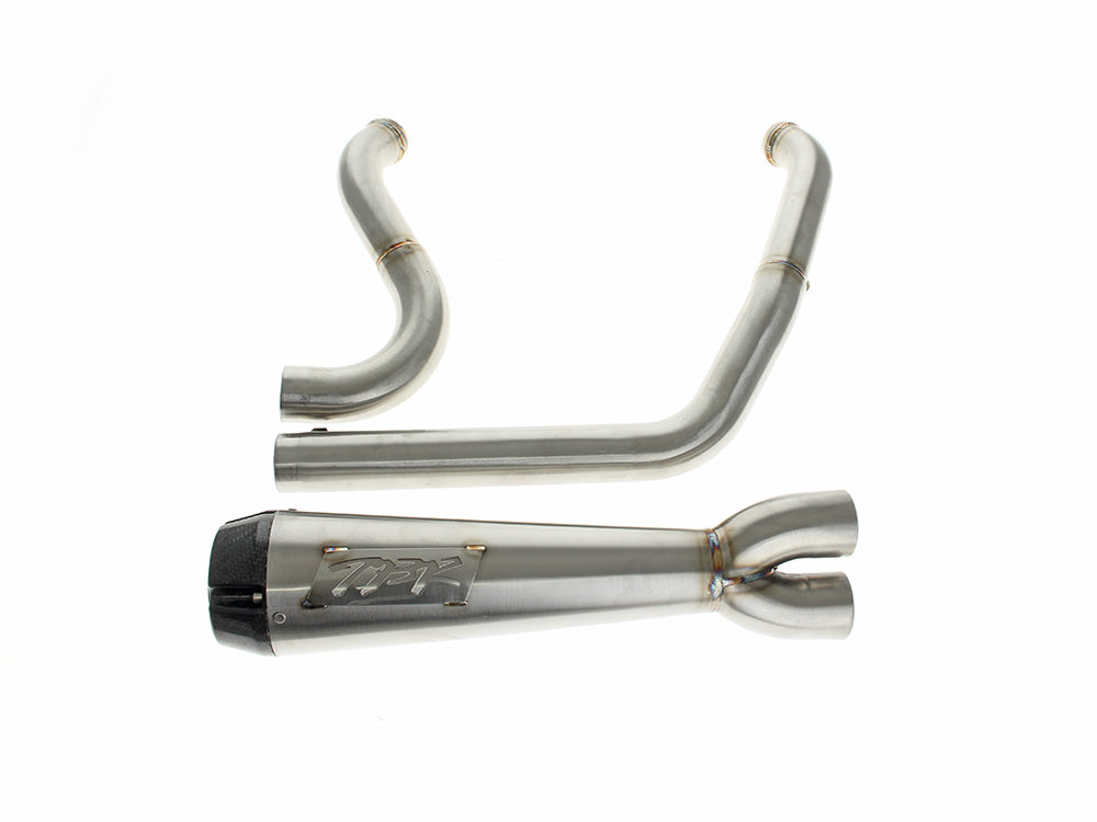Two Brothers Racing TBR-005-5660199 Comp-S 2-1 Exhaust Stainless Steel w/Carbon Fiber End Cap for Harley-Davidson Softail Breakout/Fat Boy 25-Up