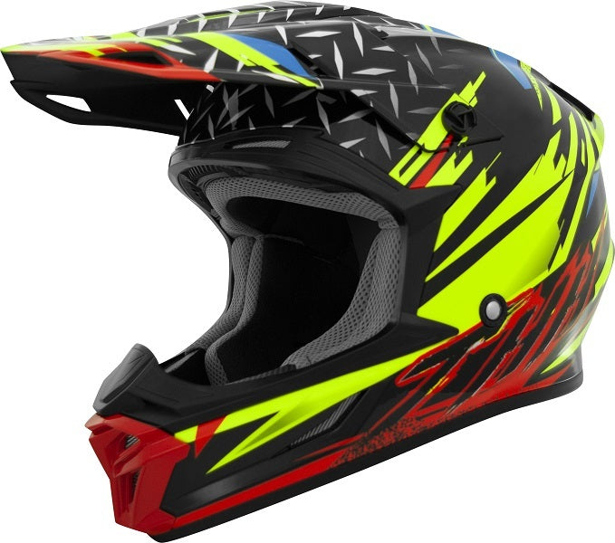 THH T710X Assault Matte Yellow/Red Helmet - EasyR