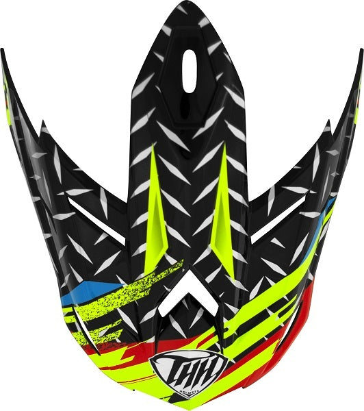 THH T710X Assault Matte Yellow/Red Helmet - EasyR