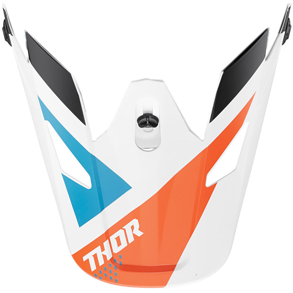 Thor Replacement Visor Peak for Sector Helmets Blade White/Navy