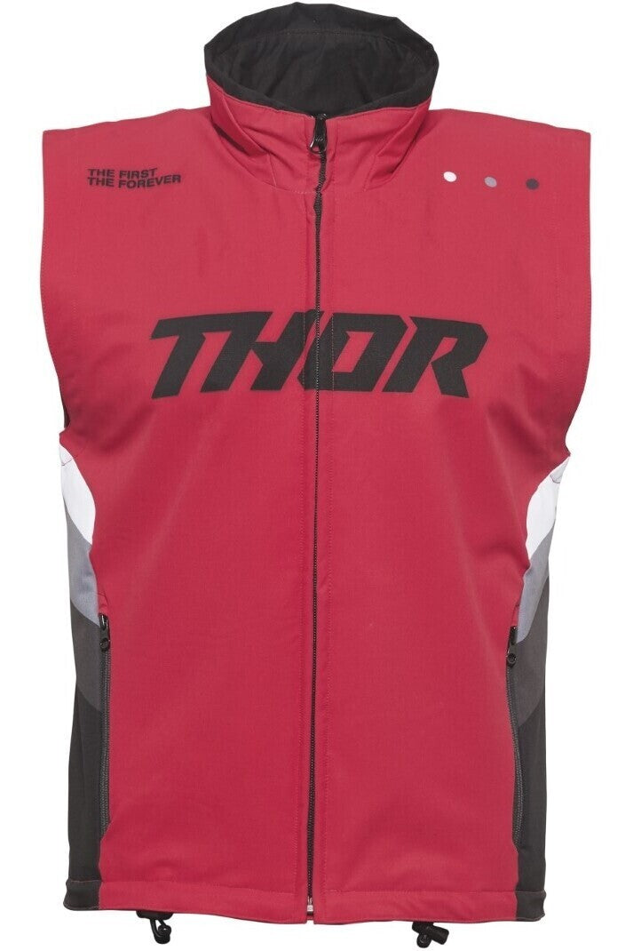 Thor Warmup Red/Black Textile Vest