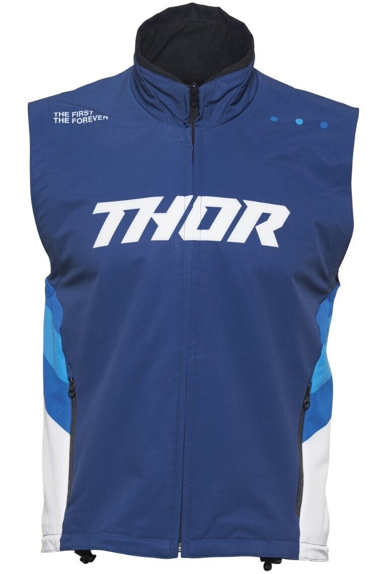 Thor Warmup Navy/White Textile Vest
